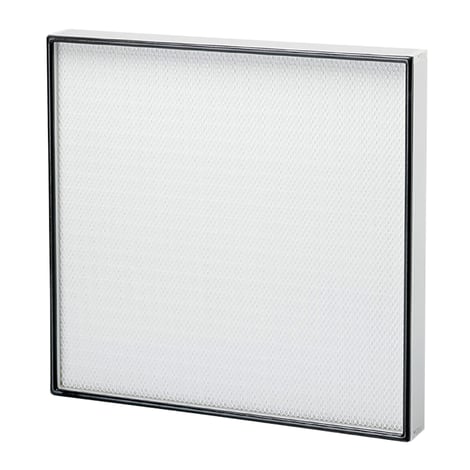 HEPA filter clean room panels available in multiple efficiencies with an MPPS of 99.5% to 99.999995%