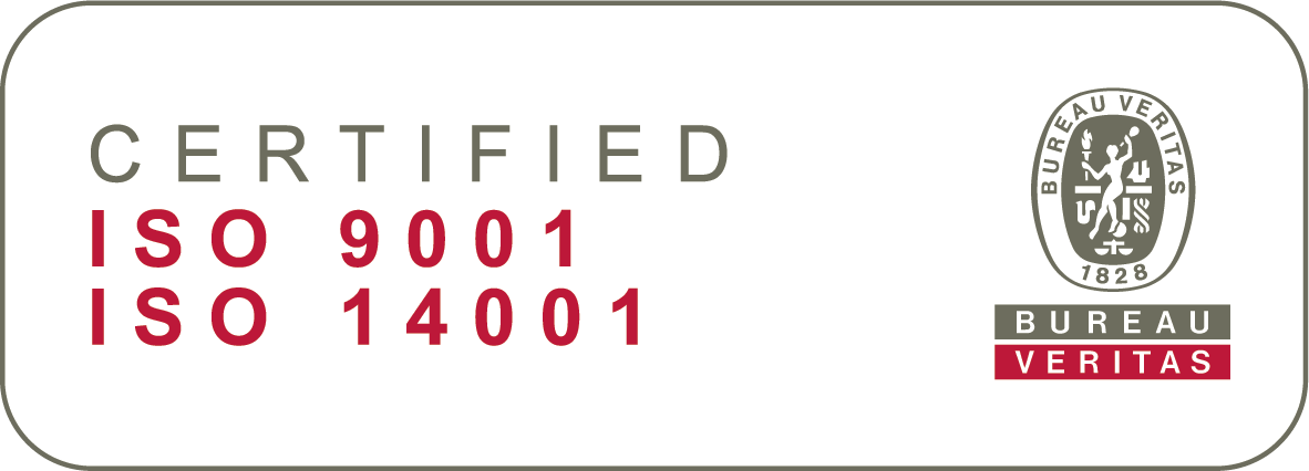 ISO 9001 & 14001 certified by Bureau Veritas, Finland