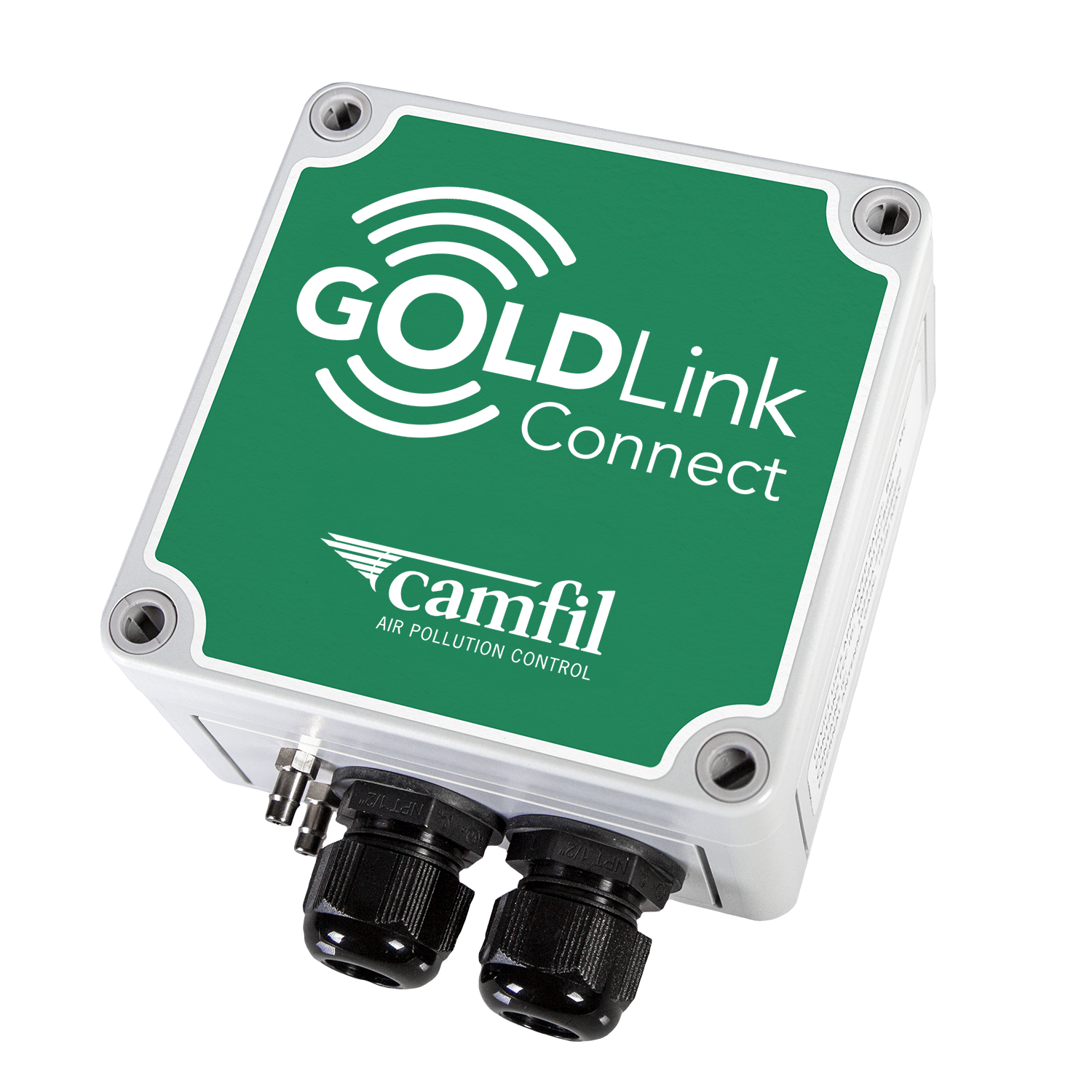 GoldLink Connect sensor transmits dust collector performance data into a cloud and from there into dashboard.